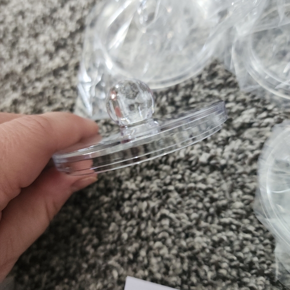 Vanity Canisters Clear Acrylic Makeup Organizers NEW - Picture 4 of 8